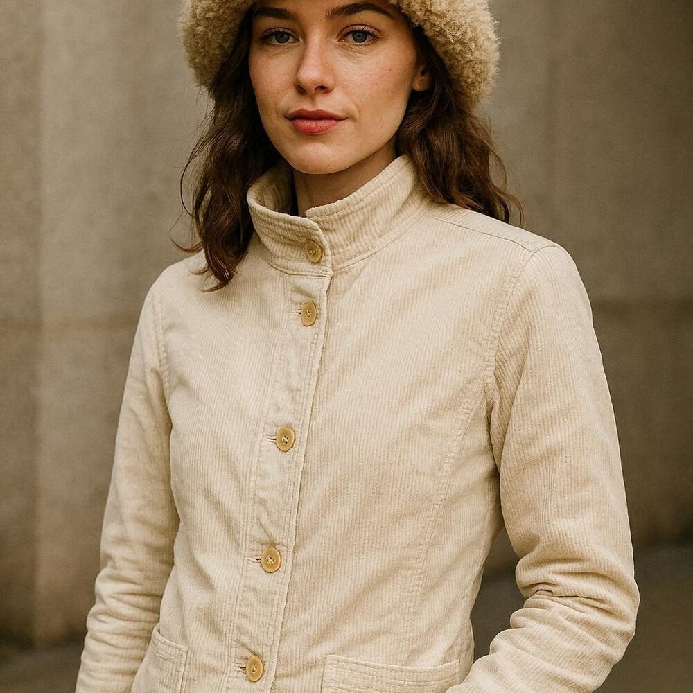 J. CREW Beige Corduroy Blazer (18" PTP)